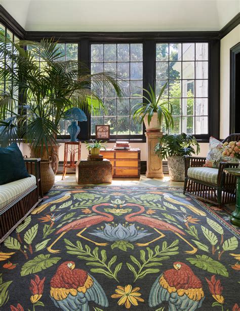 Made from polyester with a polyurethane water-resistant barrier, they are stain and water resistant. . Iris apfel birds of a feather rug